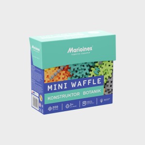 Marioinex 902127 Mini Waffle – Set Costruzioni Da 70 Pezzi, Mattoncini A Nido D'Ape, Multicolore, Prodotto In Polonia