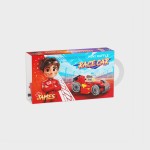 Mini Waffle Autka - Autko Wyścigowe Czerwone